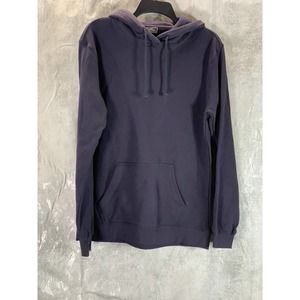 Cotton On Men's Ink Navy Essential Fleece Pullover Hooded Sweater SZ S